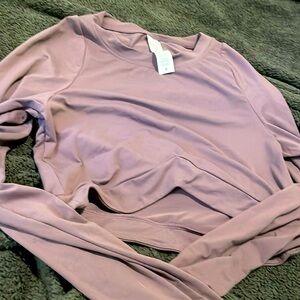 Cropped long sleeve tee